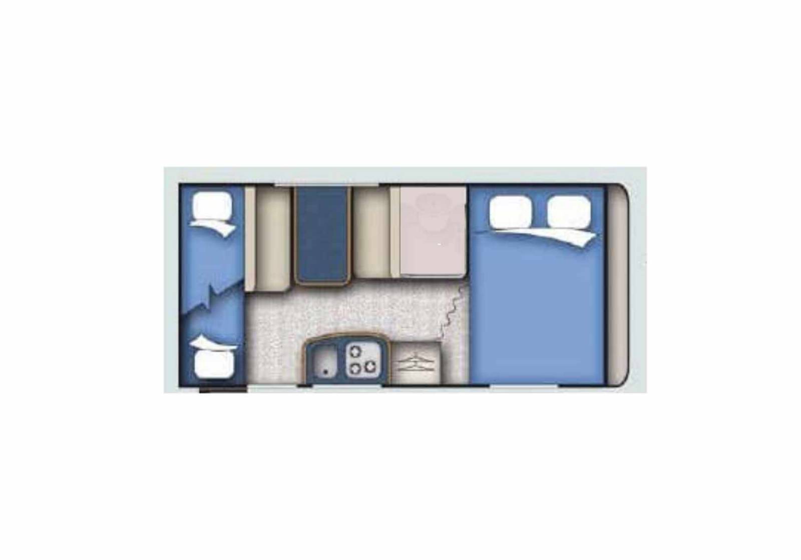 Achat Caravane occasion 6 places, lits superposés, Caravelair Antarès Primavera Luxe 426, à Roques proche de Toulouse (31)