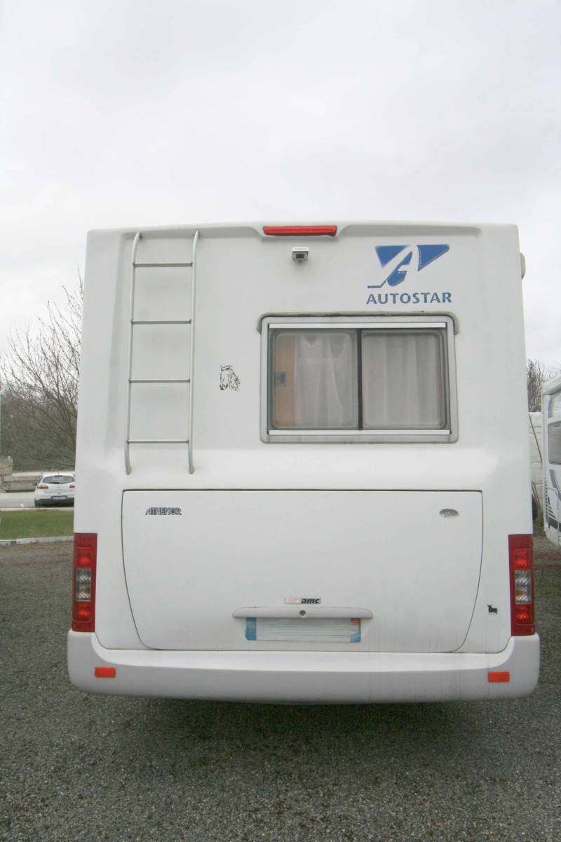 Camping-car profilé occasion, petit prix, lit à la française, salon face à face, moins de 7 m, Autostar Athenor 458, à Roques, près Toulouse (31)