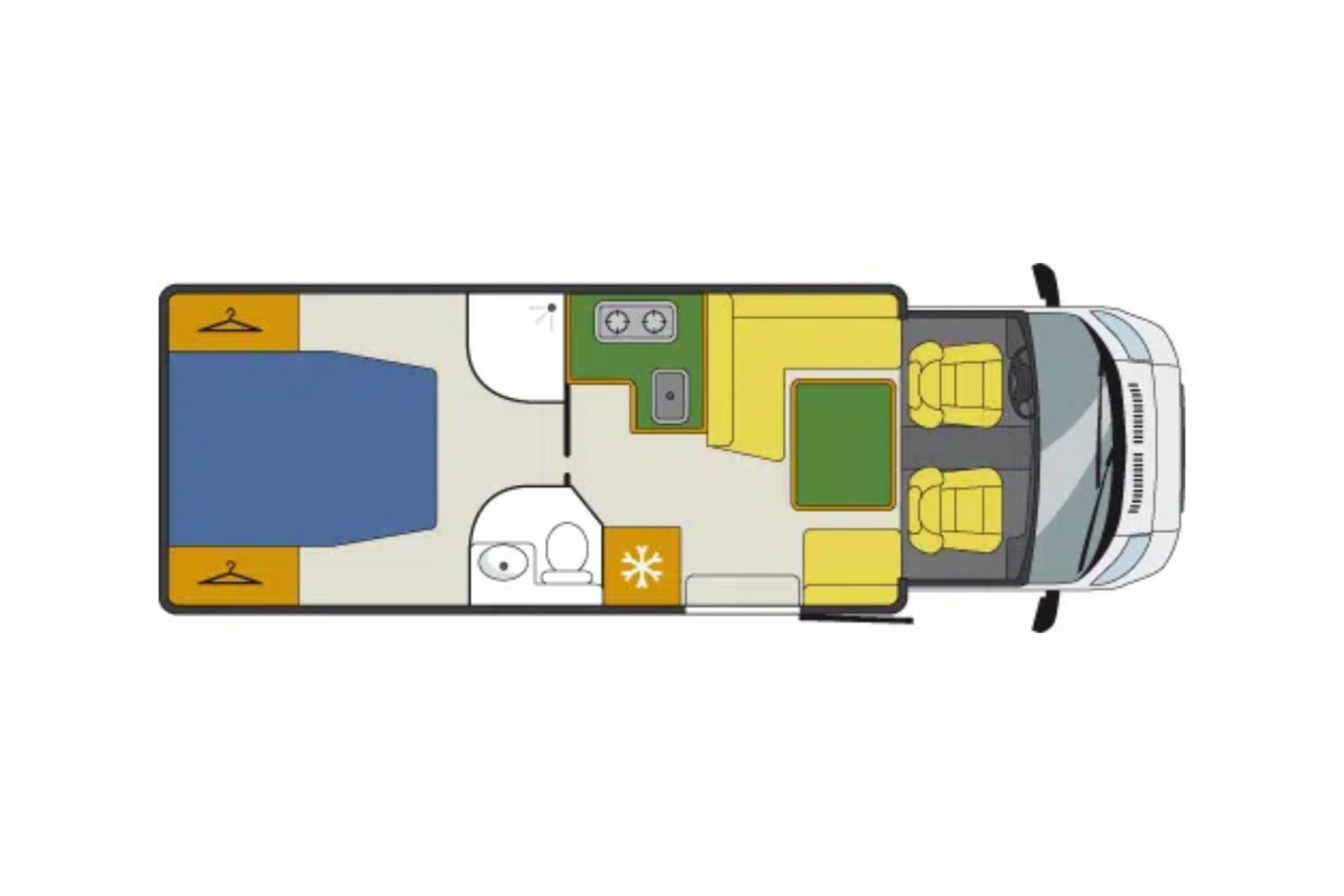 Achat Camping-car profilé d'occasion, lit central, lit de pavillon, 5 couchages, Benimar Tessoro 495, à Roques proche de Toulouse (31)