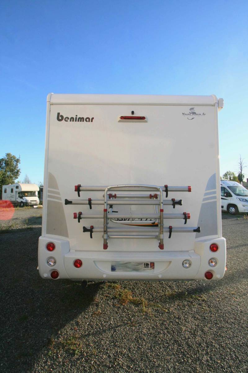 Achat Camping-car profilé d'occasion, lit central, lit de pavillon, 5 couchages, Benimar Tessoro 495, à Roques proche de Toulouse (31)