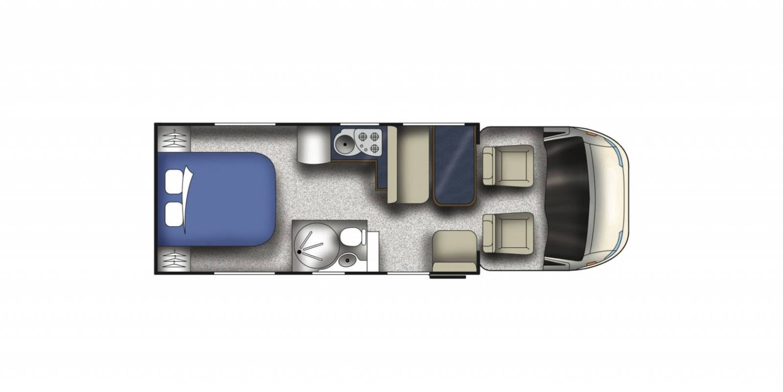 Vend Camping-car profilé occasion, lit central, 5 couchages Challenger Genesis 60, à Toulouse '31)
