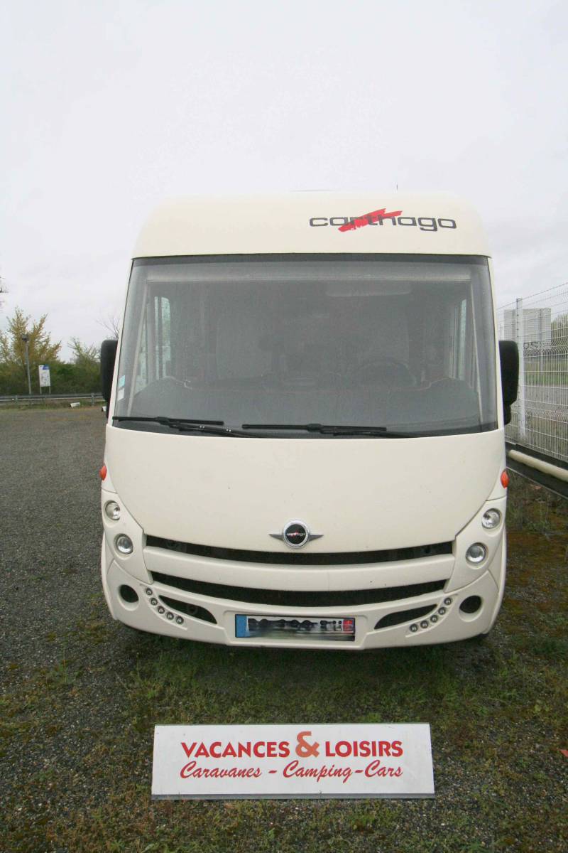 Vend Camping-car intégral occasion, moins de 7 m, 4 places, lits jumeaux et de pavillon, Carthago Compactline I 143 LE, à Roques près de Toulouse (31)