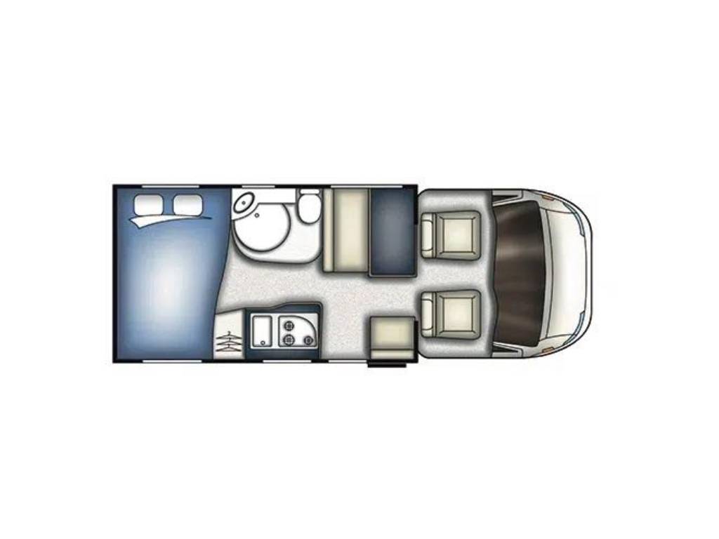 Vend Camping-car profilé d'occasion, presque neuf, lit sur soute, moins de 6 m, Challenger Genesis 194, à Roques proche de Toulouse (31)