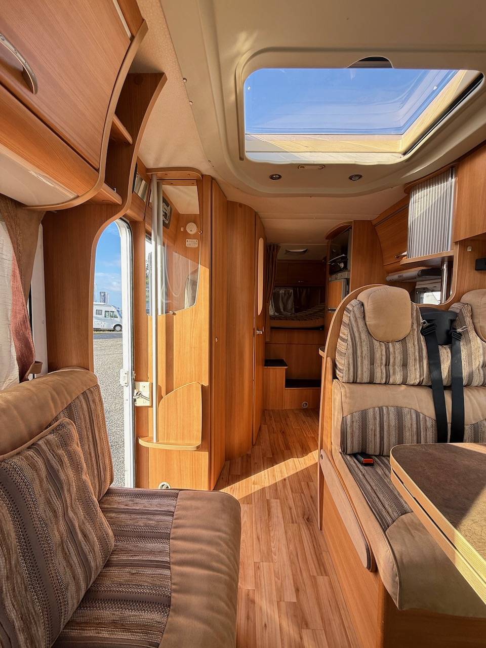 Camping-car profilé occasion, 4 places, 3 couchages, lit sur soute, Fiat Ducato 3,0 L, 150 cv, Chausson Allegro 94, à Roques proche de Toulouse (31)