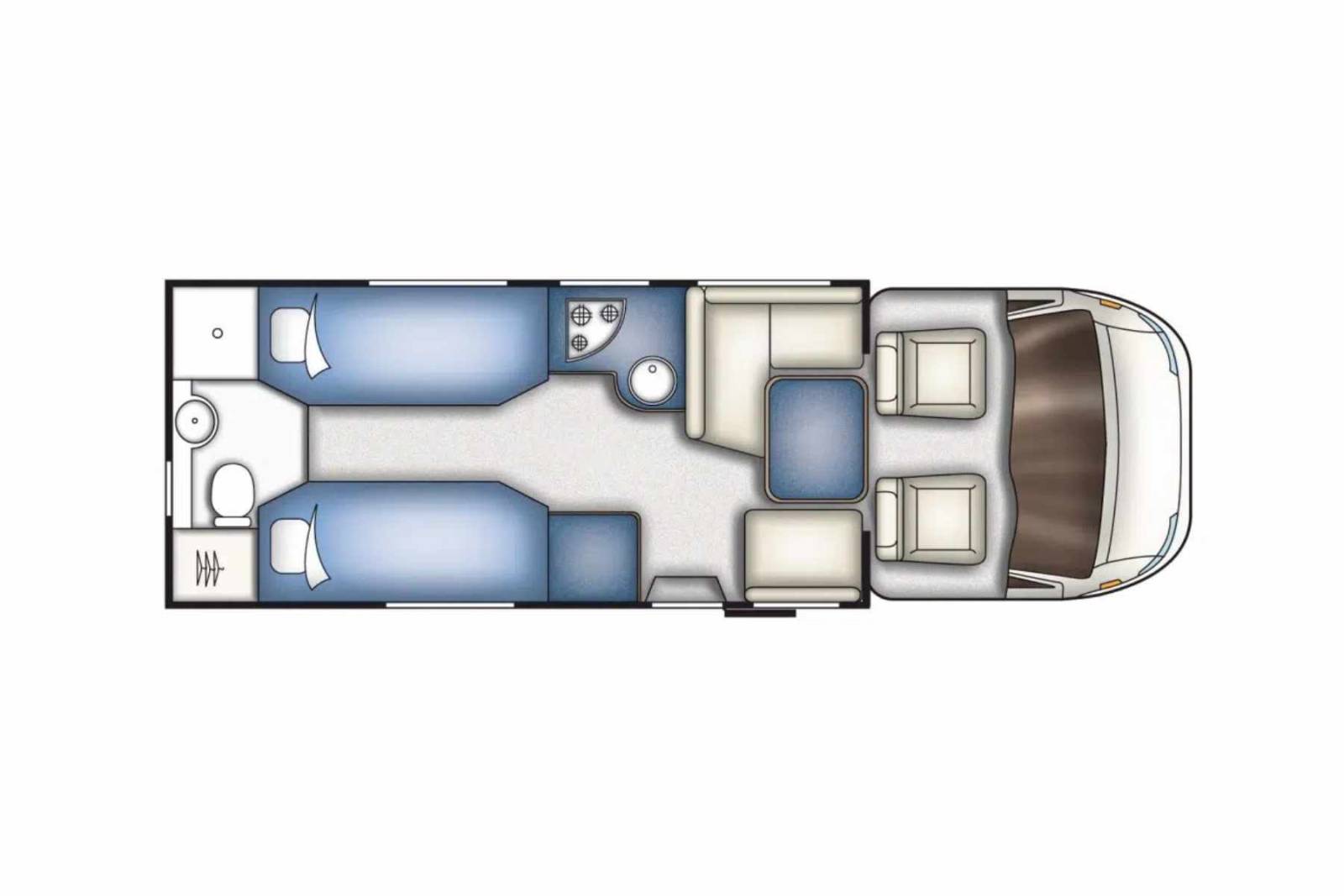 Achat Camping-car occasion profilé, lits jumeaux, boîte automatique, 4 places, 4 couchages, Fleurette Migrateur 73 LJ, à Roques, proche de Toulouse (31)