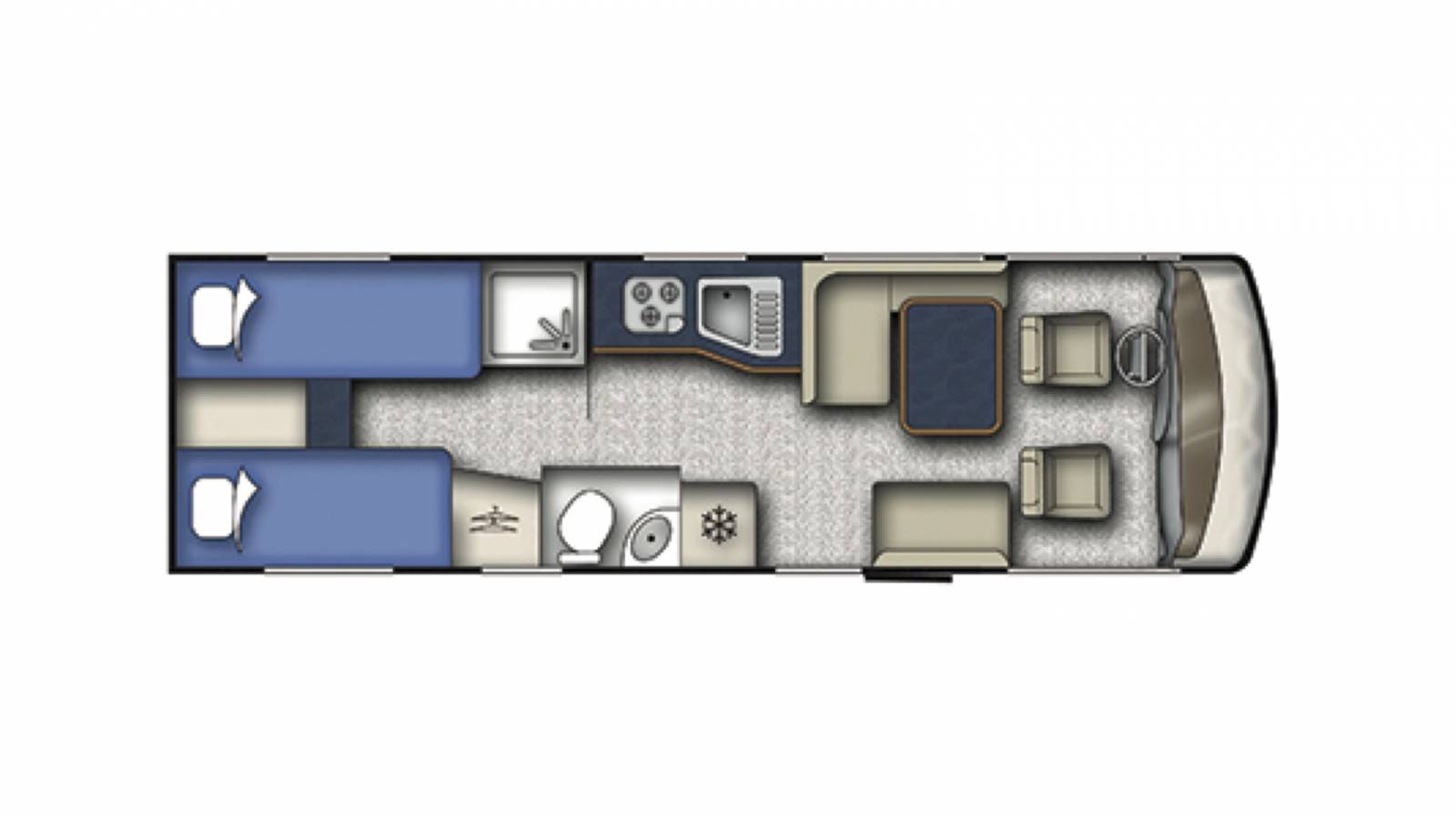Camping-car intégral occasion poids lourd, lits jumeaux, Hymer B778 SL, Roques près Toulouse (31)