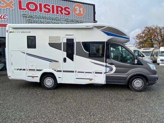 Vend Camping-car profilé occasion, maxi-salon, Chausson Welcome 610, à Roques porche de Toulouse (31)
