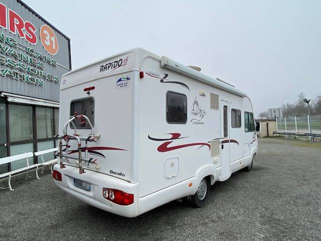 Camping-car intégral occasion, moins de 7 m, 4 places, pas cher, Rapido 986 F, à Toques proche de Toulouse (31)
