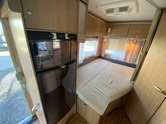 Camping-car profilé d’occasion allemand, lit à la française, lit de pavillon, moins de 7 mètres, Bürstner Quadro IT 664, à Roques, proche de Toulouse 31