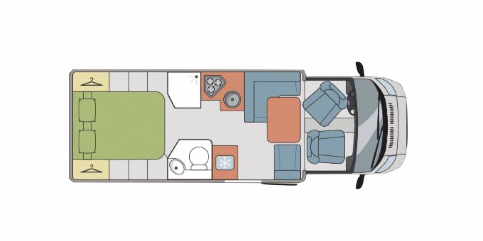 Achat Camping-car profilé d'occasion lit central, 4 couchages, Roller team Kronos 263 TL, à Roques près Toulouse (31)
