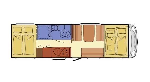 Achat Camping-car capucine occasion, 5 places carte grise, 6 couchages, Challenger Genesis 47, à Roques proche de Toulouse (31)