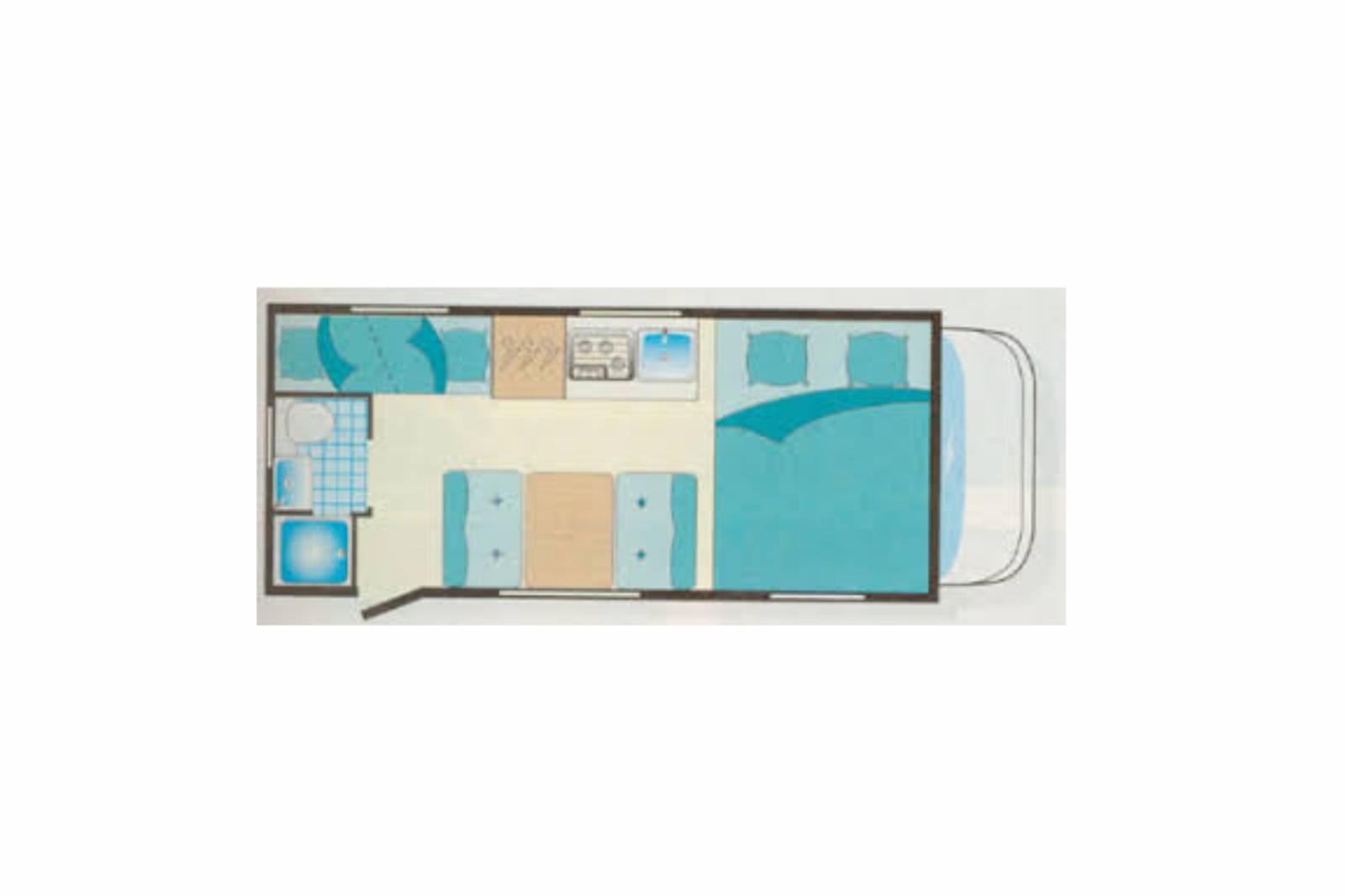 Achat Camping-car capucine occasion, 6 places, moins de 6 m, Mobilvetta design Driver 57, à Roques proche Toulouse (31)