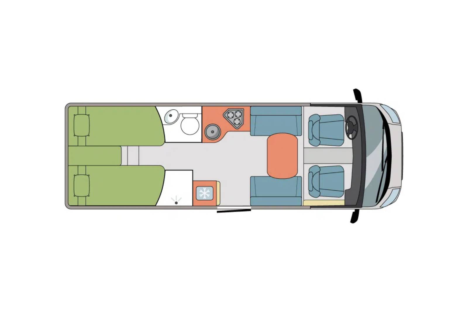 Achat Camping-car intégral occasion, lits jumeaux, 160 cv, salon face à face, Mobilvetta K-Yacht 86 Teckno line, à Roques proche de Toulouse (31)