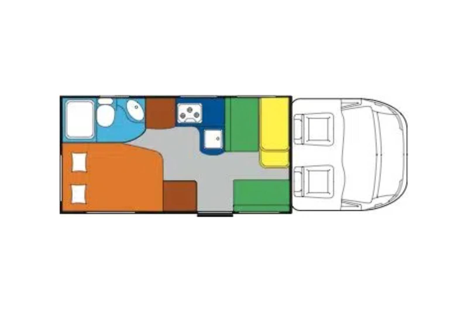 Achat Camping-car profilé occasion, moins de 7 m, lit à la française, 4 places, Mooveo P 660, à Roques proche de Toulouse (31)