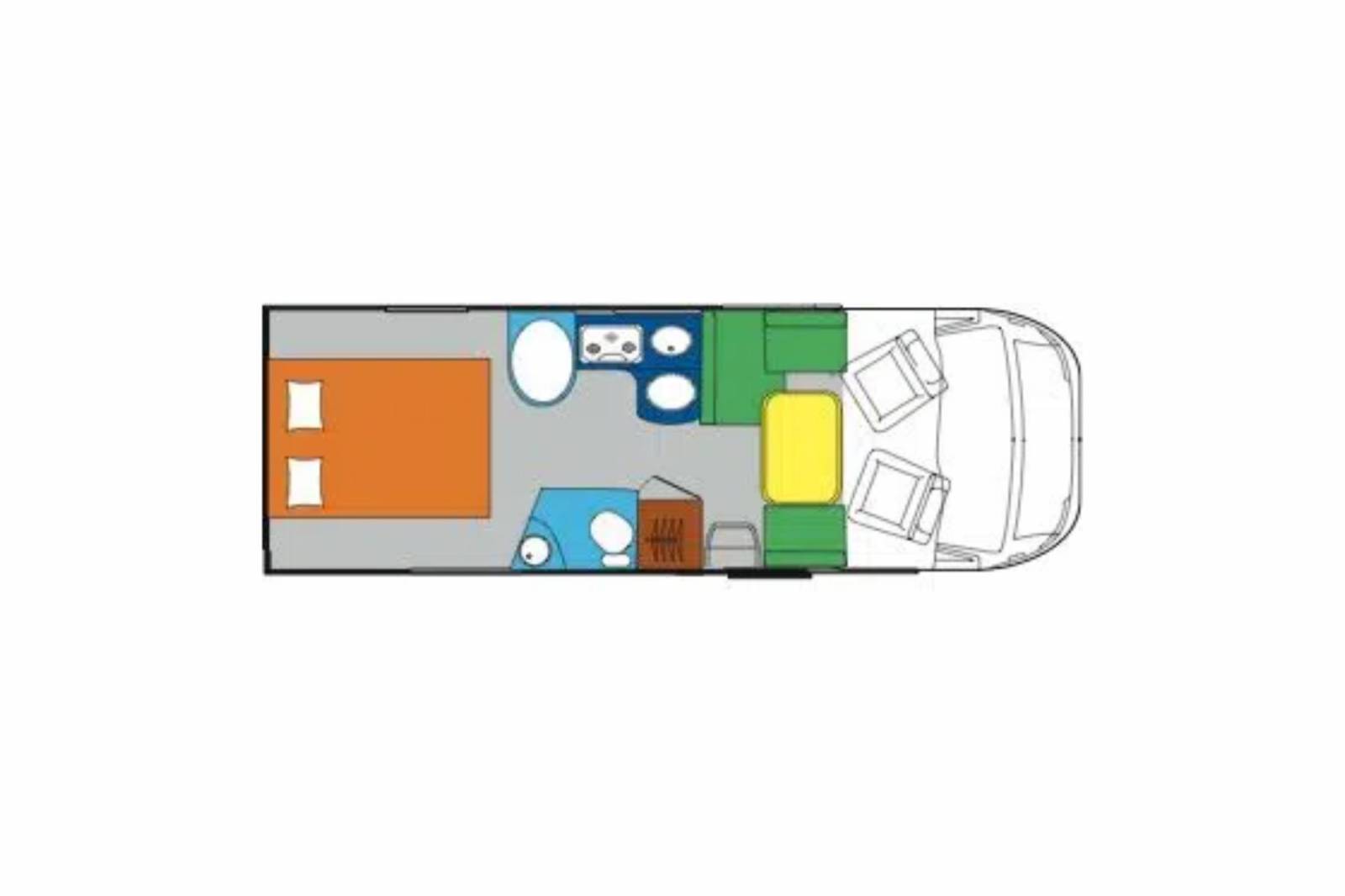 Achat Camping-car Rapido profilé d'occasion, lit central, 4 places,  Rapido 691 FF, à Roques, près de Toulouse Midi-Pyrénées