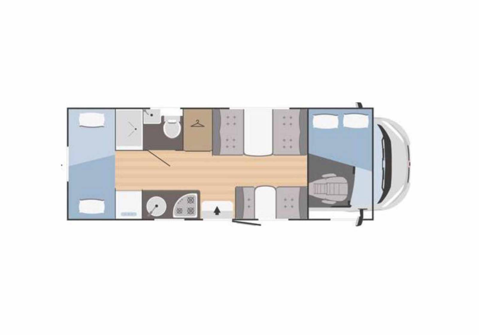 Camping-car occasion capucine, 7 places carte grise, 7 couchages, double dînette, Rimor Seal 9 à Roques proche Toulouse (31)