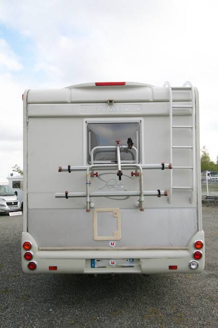 Camping-car capucine occasion, 4 places, lits superposés, 7 couchages, double dînette, Mercedes, Rimor Superbrig 749, à Roques proche de Toulouse (31)