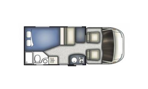 Vend Camping-car profilé occasion, les dimensions d'un fourgon aménagé, 2 couchages, Challenger Genesis 32, à Roques, proche de Toulouse (31)