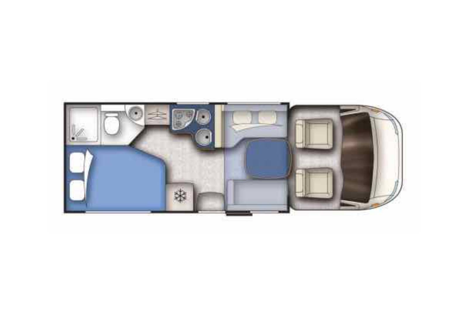 Achat Camping-car occasion profilé, lit à la française, lit de pavillon, Rapido 776 FF, à Roques proche de Toulouse (31)