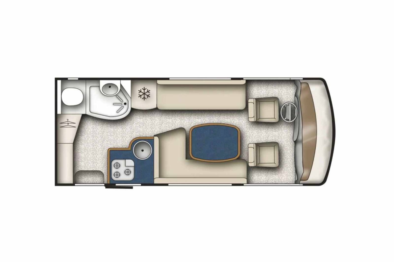 Camping-car occasion intégral, maxi-salon, moins de 7 m, Rapido 9048 DF, à Roques proche de Toulouse (31)