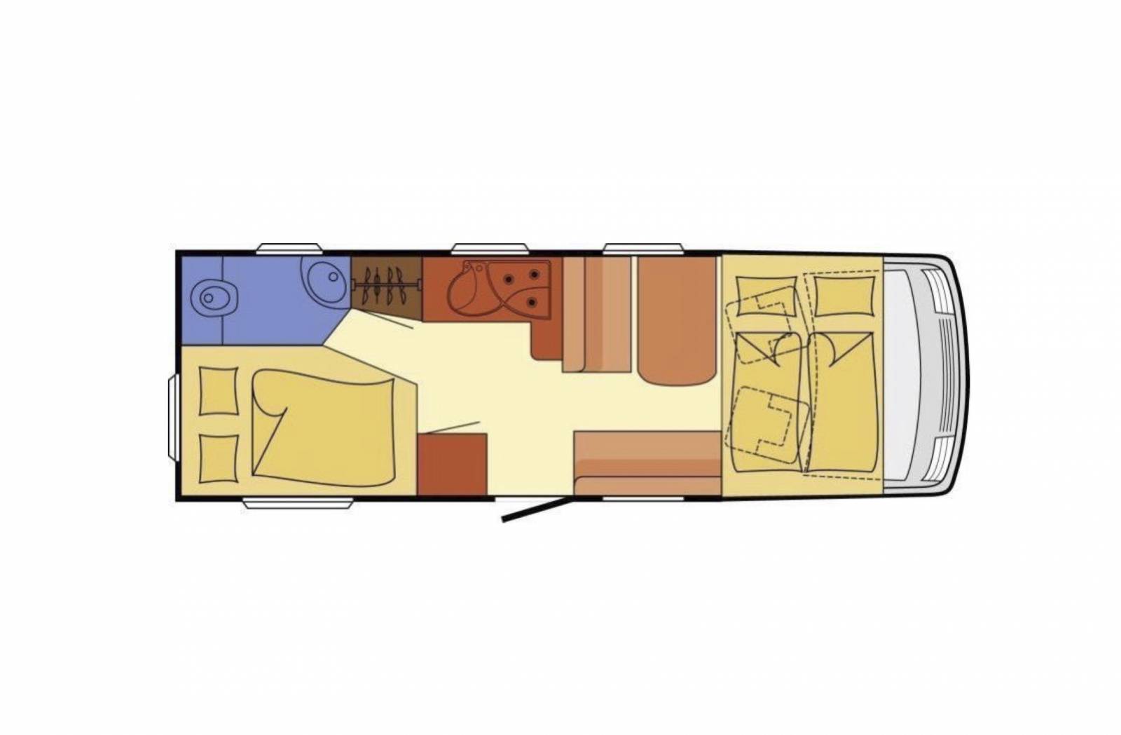 Vend Camping-car profilé d'occasion, Hymertramp TM 655, à Roques (31)