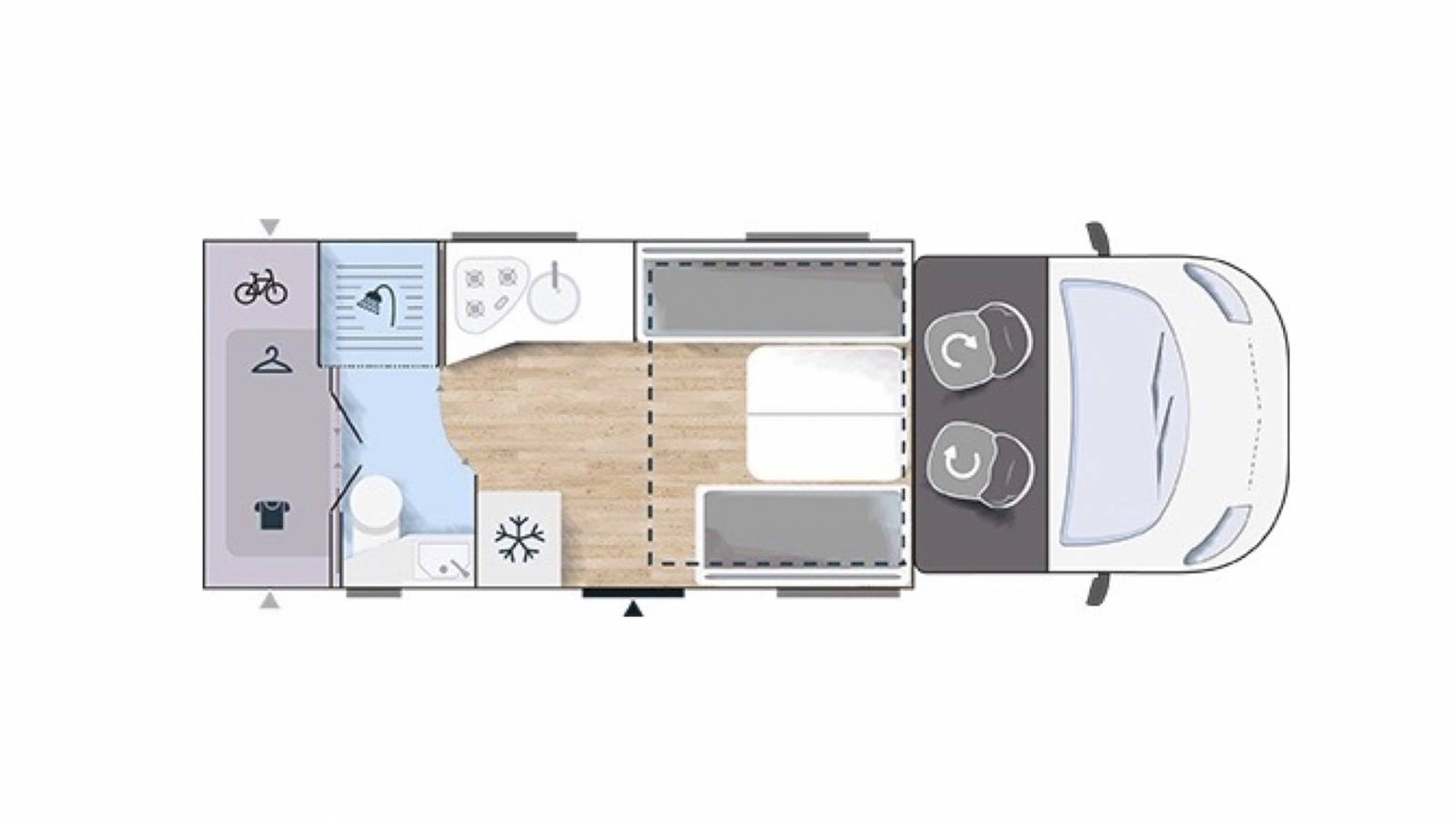 Achat Camping-car profilé occasion 4 couchages maxi-salon Chausson Titanium 640, à roques, près Toulouse 31