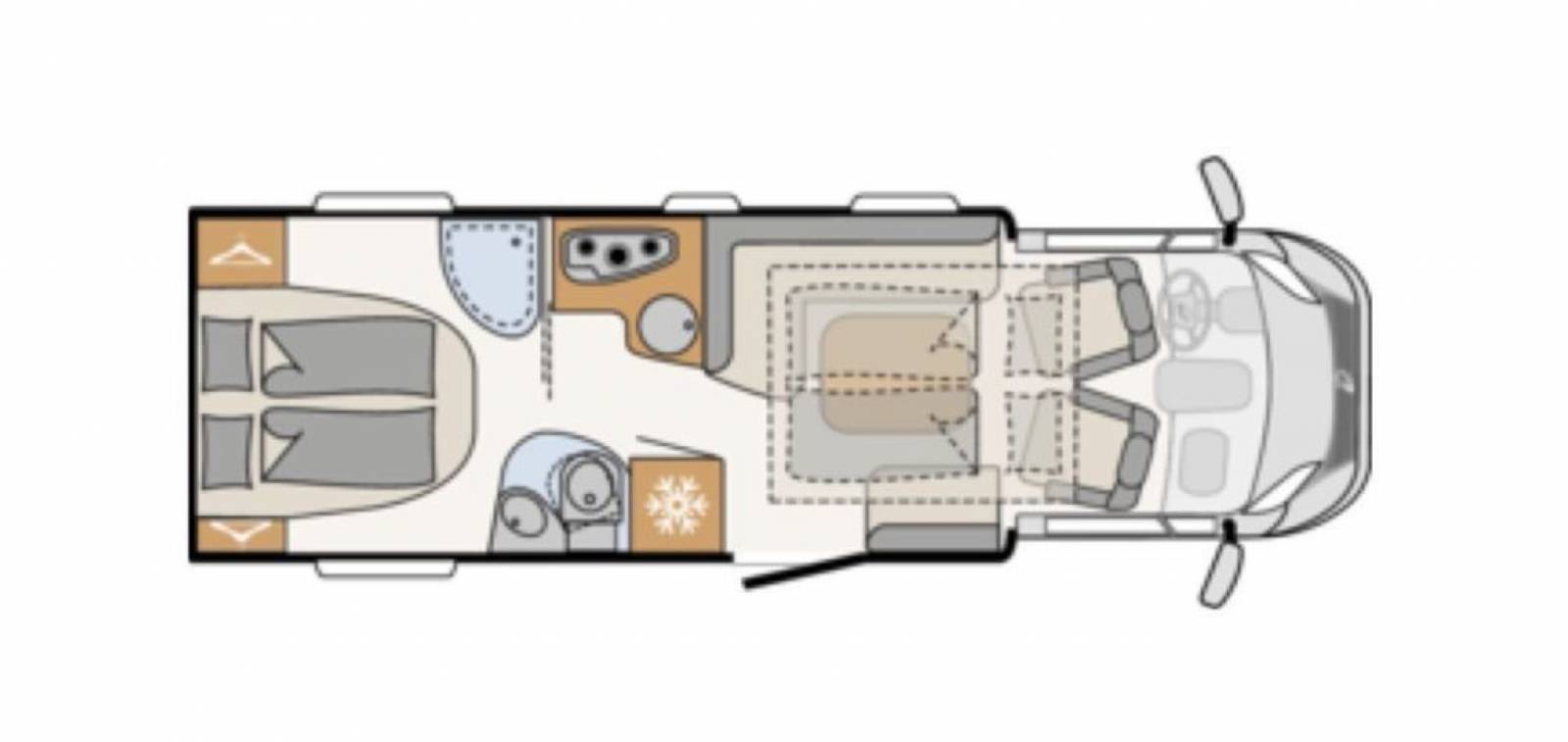 Achat Camping-car profilé occasion, lit central, Dethleffs 4Travel T7156-4, à Toulouse, Midi-Pyrénées