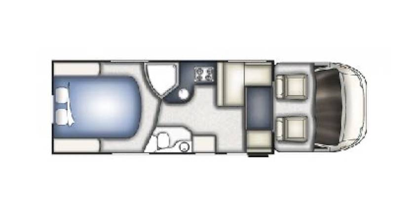 Achat Camping-car profilé occasion, lit central, Pilote référence P 730, à Roques proche de Toulouse (31)