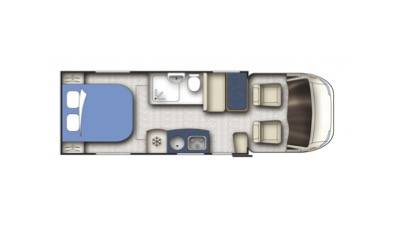 Achat Camping-car profilé d’occasion, lit central, climatisation cellule, 4 places, 3 couchages, Capron Carado Mobil T 449, à Roques sur Garonne proche de Toulouse (31)