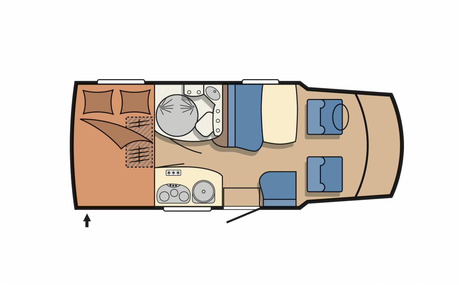 Achat Camping-car occasion profilé, Hobby Van, Hobby T500 GFSC, à Roques, Proche de Toulouse (31)