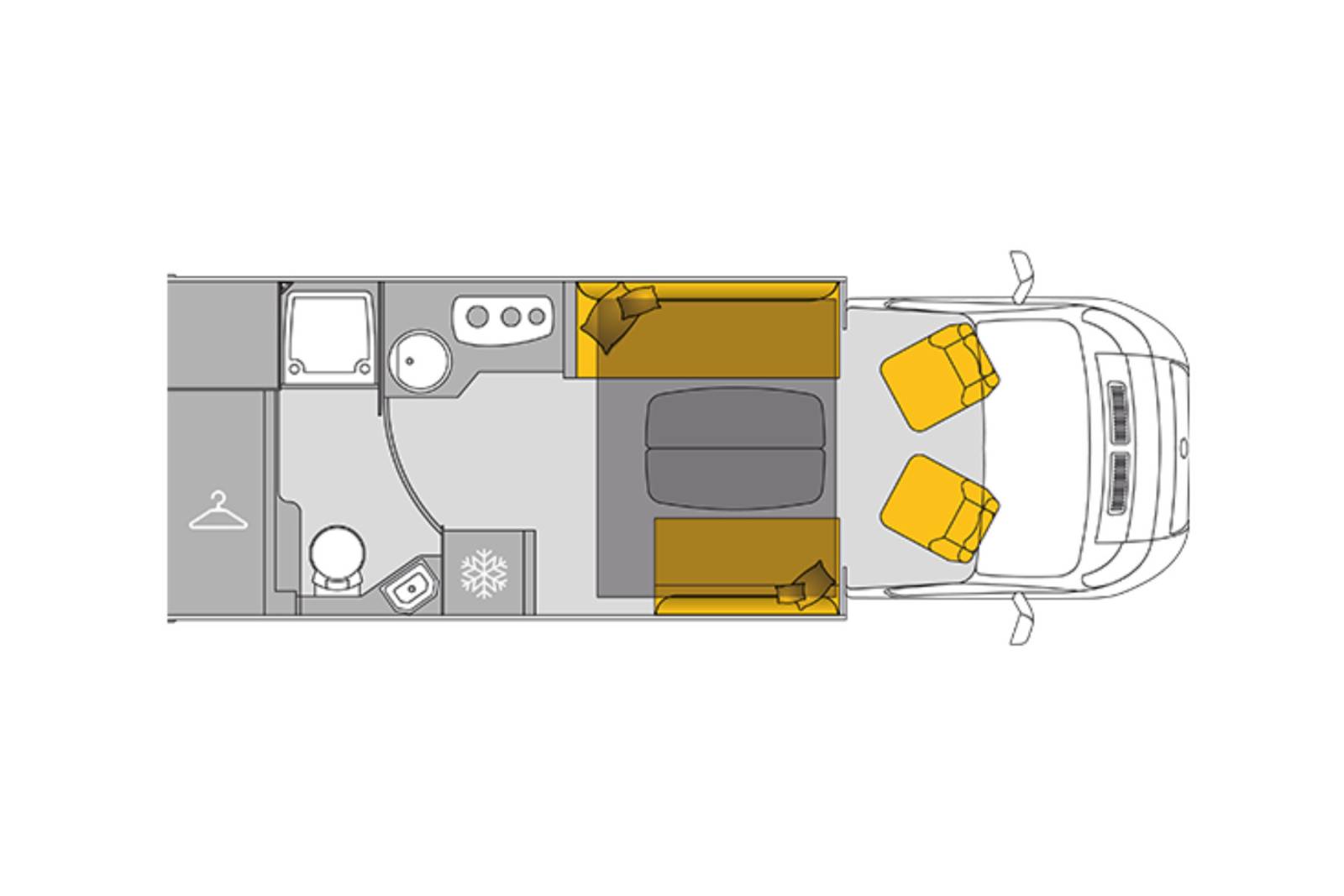 Achat Camping-car profilé occasion, Maxi salon face à face ,4 places, Bavaria T696D, 7m, à Roques, proche de Toulouse (31)