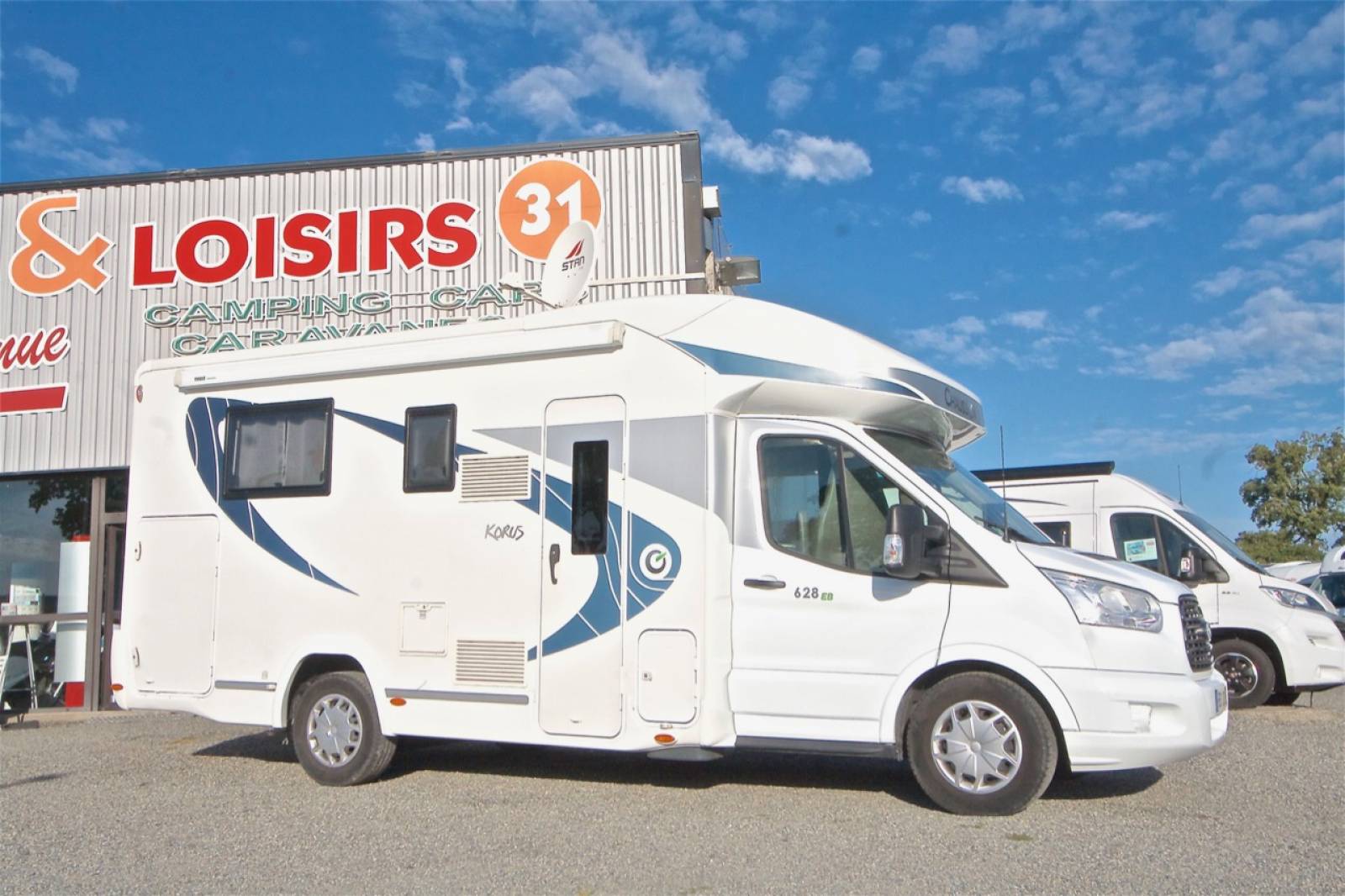 camping-car occasion chausson korus 628 vacances et loisirs roques