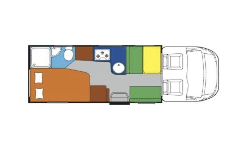 Vente Camping-car profilé d'occasion, 4 places, lit à la française, Hymertramp 655 GT, à Roques proche de Toulouse (31)