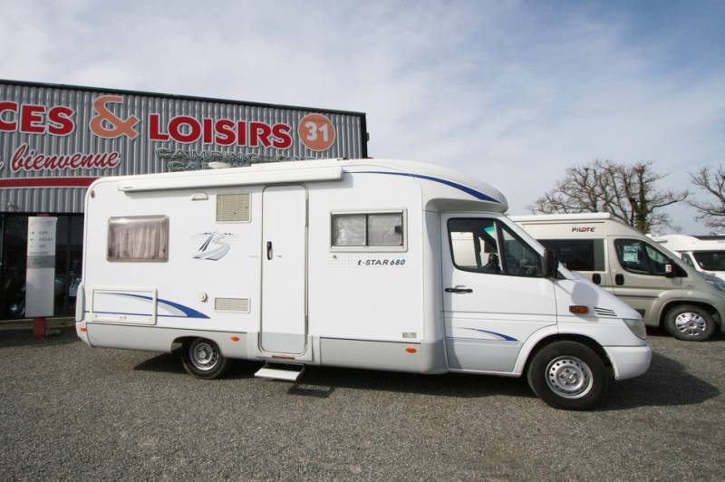 Camping-car profilé occasion, mercedes, 4 places, Bürstner T Star 680, à Roques proche de Toulouse (31)