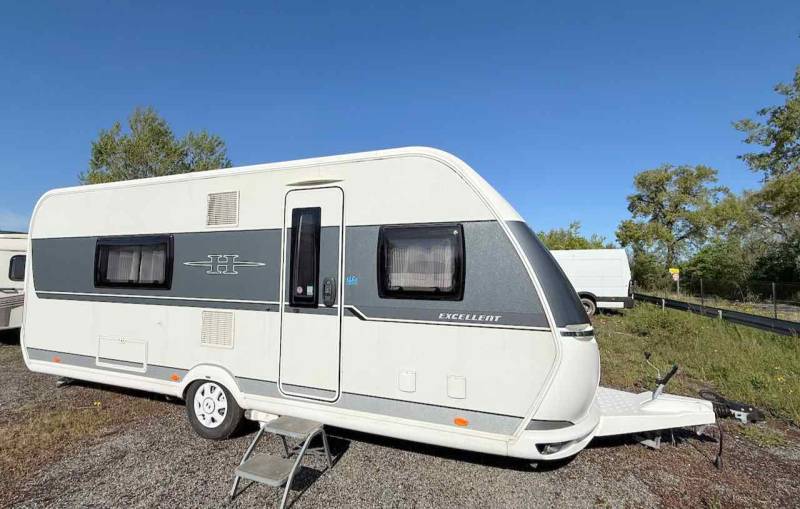 Caravane occasion, lit à la française, 4 couchages, Hobby 560 WFU, à Roques proche de Toulouse (31)