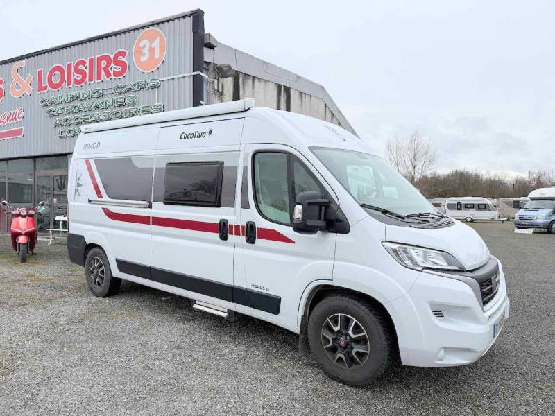 Fourgon aménagé occasion, moins de 6 m, 3 couchages, récent, Rimor Horus 38, à Roques proche de Toulouse (31)