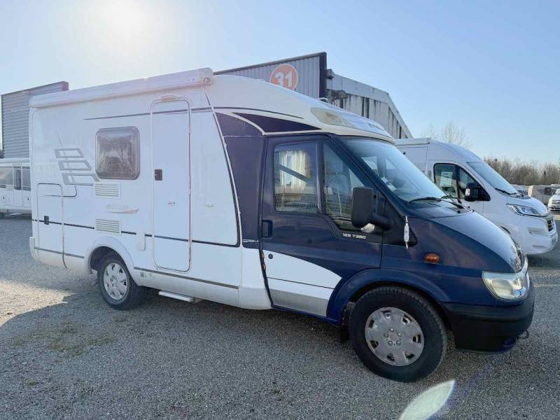Camping-car Profilé Occasion, lit sur soute, pour deux, moins de 6 m, petit prix, Hymer Van 522, à Roques, proche de Toulouse (31)