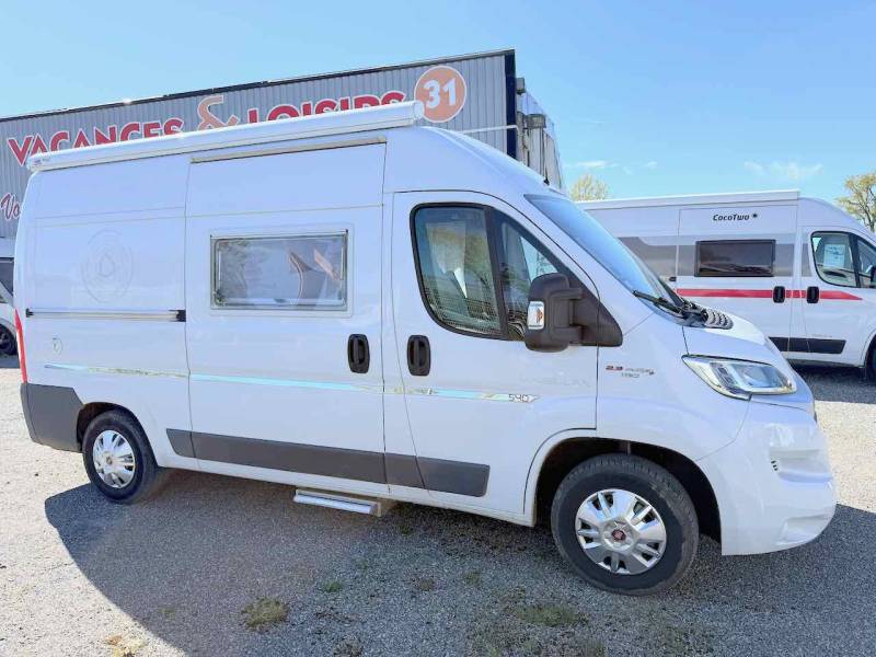 Fourgon aménagé occasion, 4 places, 3 couchages, moins de 6 m, Campérêve Magellan 540, à Roques proche Toulouse (31)