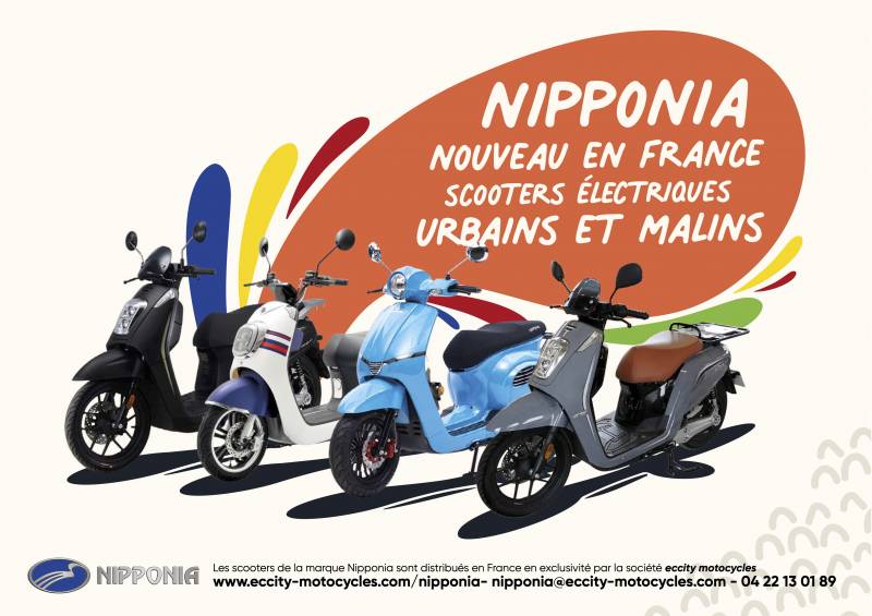 Scooters électriques Nipponia, 50 et 125 cm3, Roques proche Toulouse (31)