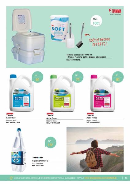 Vous recherchez des accessoires camping-car ou caravane à petits prix. Profitez de nos soldes de printemps CMC Accessoires, à Roques, proche de Toulouse (31)