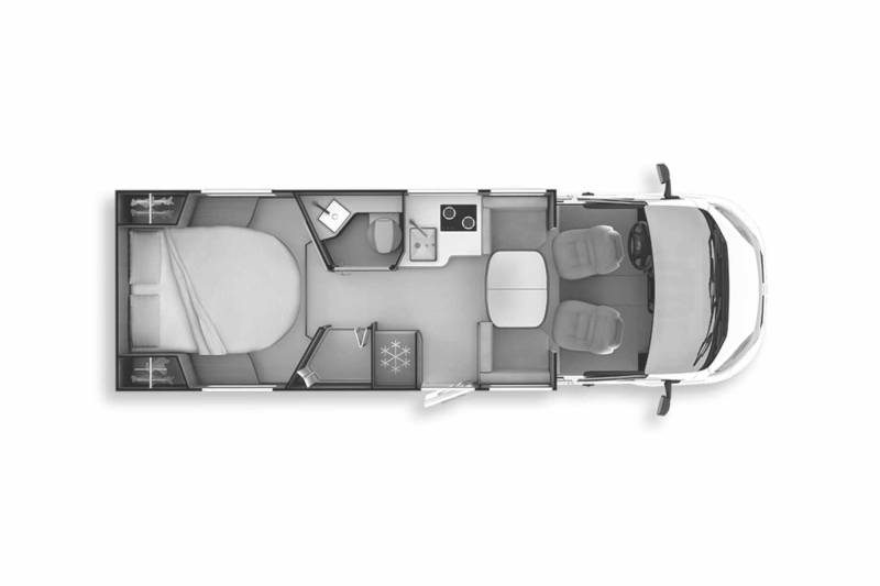 Achat Camping-car profilé occasion, Compact, moins de 7 m, 2,17 m de largeur, lit central, salon face à face, un Rapido C 86,  chez Vacances et Loisirs, à roques proche de Toulouse (31)