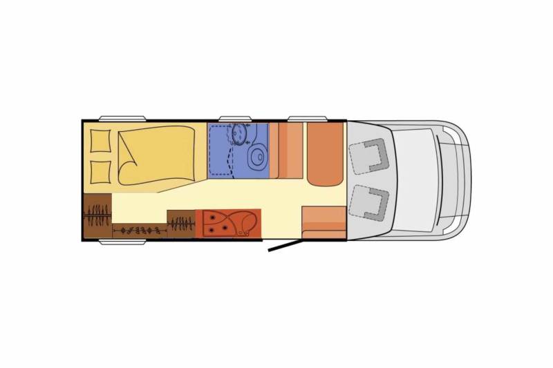 Vend Camping-car profilé d'occasion, Lit à la française, 3 couchages, moins de 7 m, Rapido 765 F, à Roques proche de Toulouse (31)
