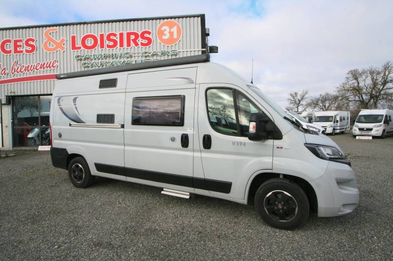 Fourgon aménagé occasion, moins de 6m, 2020, Chausson Twist V594 VIP, à Roques proche de Toulouse (31)