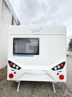 Vend Caravane occasion, moins de 6 m, 4 places, presque neuve, Caravelair Alba 390, à Roques, proche de Toulouse 31