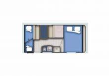 Achat Caravane occasion 6 places, lits superposés, Caravelair Antarès Primavera Luxe 426, à Roques proche de Toulouse (31)