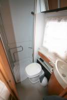 Camping-car profilé occasion, petit prix, lit à la française, salon face à face, moins de 7 m, Autostar Athenor 458, à Roques, près Toulouse (31)