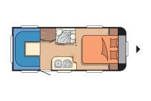 Achat Caravane occasion, lit central, 4 couchages, Bürstner Averso 485 TS, à Roques proche de Toulouse (31)