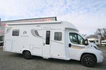 Camping-car profilé occasion, lit central, lit de pavillon, salon face à face, climatisation moteur et cellule, Bavaria T746 Fc, à Roques proche de Toulouse (31)