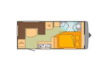 Achat Caravane Occasion 4 couchages, lit à la française, salon en U, Bürstner 450 TS Averso Top, à Roques, proche de Toulouse (31)