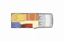 Achat Camping-car profilé occasion, moins de 6 m, 4 places, Bürstner T 595 Privilège, à Roques près Toulouse 31